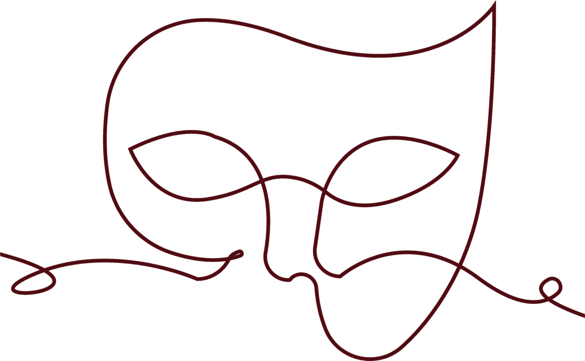 One Line Maske-Icon