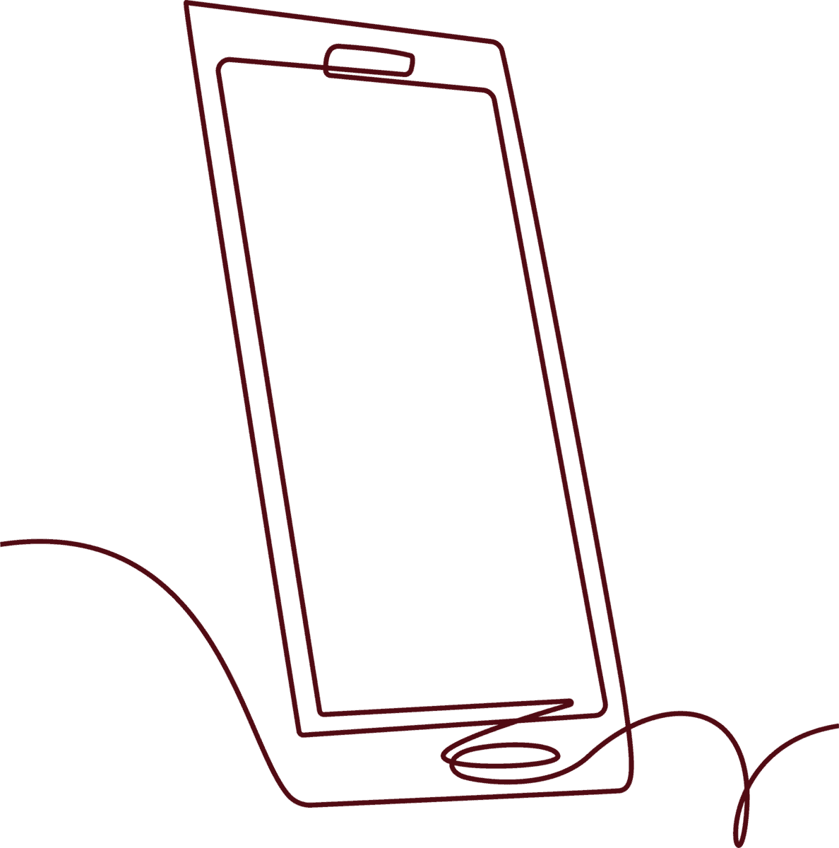 One Line Smartphone-Icon
